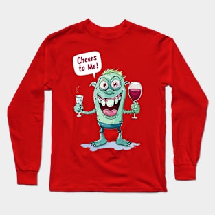 Solo Cheers: This Monster Raises a Toast to You! Long Sleeve T-Shirt